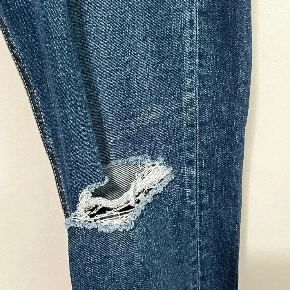 Rag & Bone High Rise Distressed Skinny Jeans - Picture 10 of 17